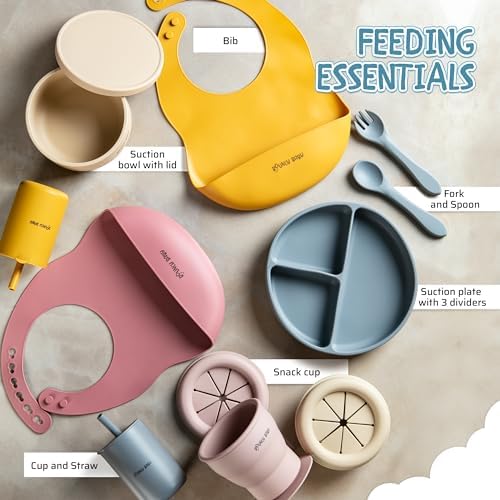 BOUNCY BABY 8-Piece Silicone Feeding Set