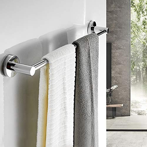 Adjustable 159 to 286 inch stainless steel towel bar