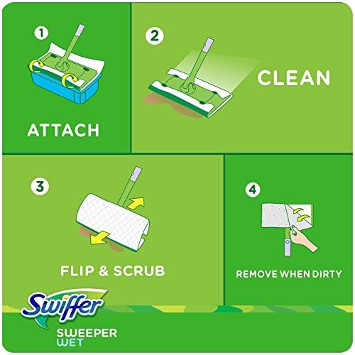 Swiffer Sweeper Wet Mopping Cloth Refill Lavender Vanilla 24 ct