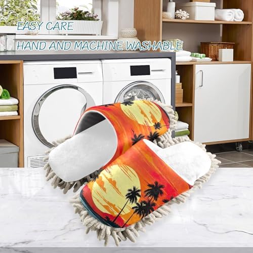Cozy Microfiber and Cotton Mop Slippers