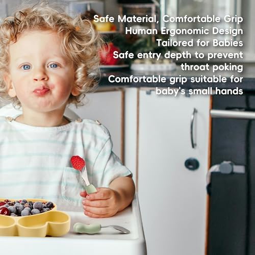 6PCS Toddler Utensils Set stainless steel with cat paw handles