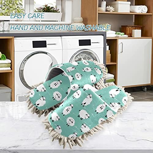 Xigua Microfiber Microscope Slippers Funny Sheep Floor Cleaning Shoes