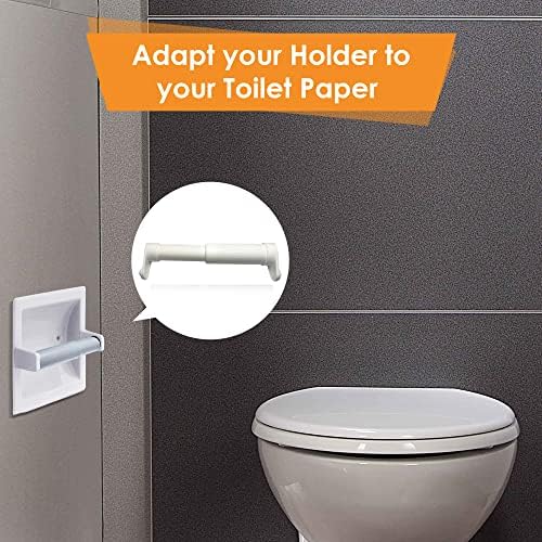 Toilet Paper Holder Extender for Double Rolls