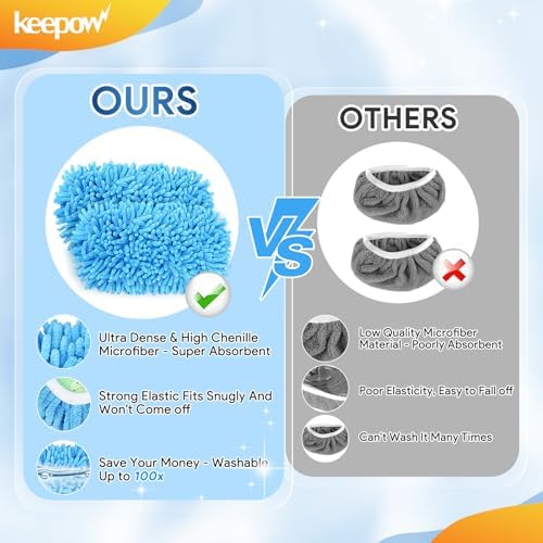 Compact Reusable Wet Pad Compatible with Swiffer Sweeper Mop