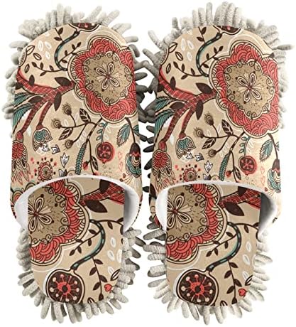 Xigua Microfiber Floor Cleaning Slippers for MenWomen
