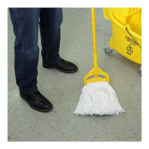 Boardwalk BWK2016R 16 Cut-End Standard Head Rayon Fiber Mop Head - White 12Carton