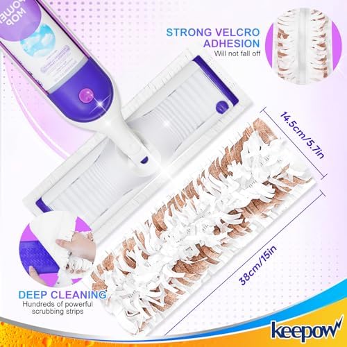15 Pack Disposable Mop Pads for Swiffer PowerMop
