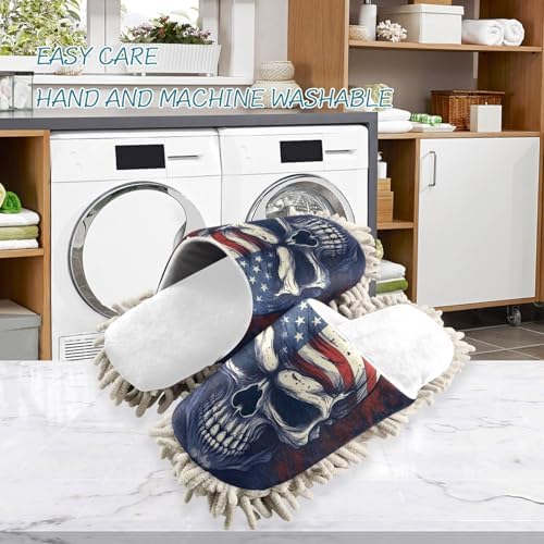 runningbear Usa Flag Mop Slippers