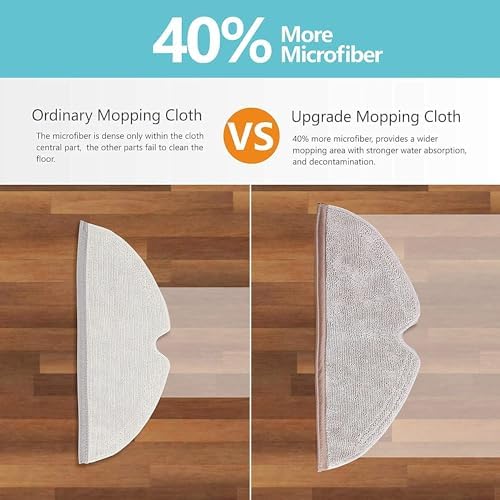 10-in-1 Robot Mop Cleaning Cloth for Roborock E Series