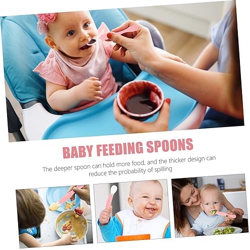 Abaodam 2-Piece Soft Spoons Set for Baby Feeding