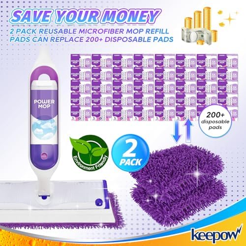 Reusable Mop Pads for Swiffer PowerMop