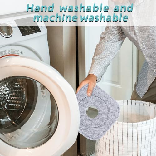 Square Mop Pads Replacement for True Tidy SPIN 800 M16 Spin Mop