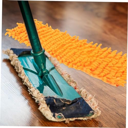 2 Pack Durable Flat Mop Head Replacement Cloths for Floor Cleaning