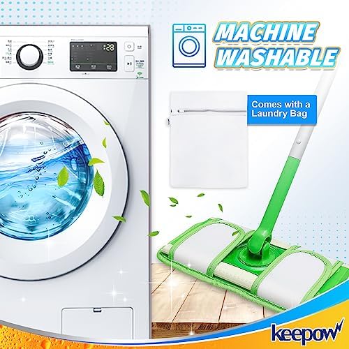 54 Reusable Microfiber Mop Pads for Swiffer Sterility