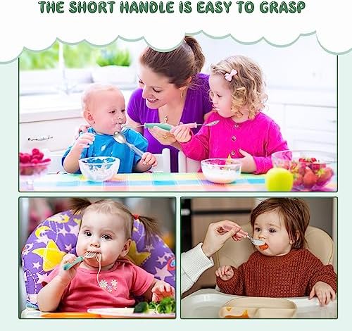 Safe Toddler Utensils Set for Self-Feeding