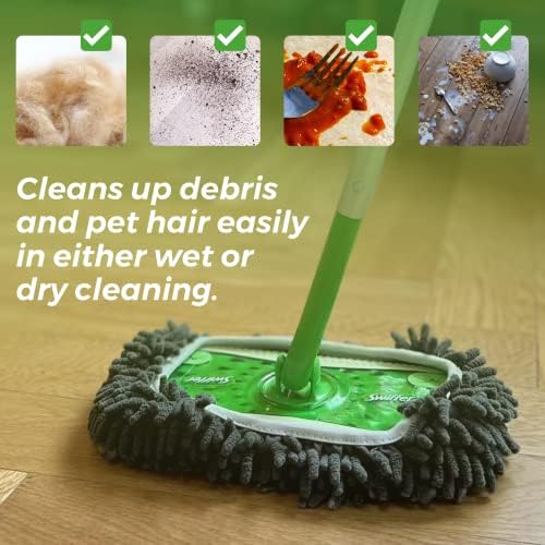 3-Pack Reusable Mop Pads for Swiffer Sweeper Extra Thick and Washable