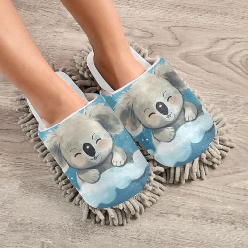 Perfect Pair of Cozy Koala Mop Slippers