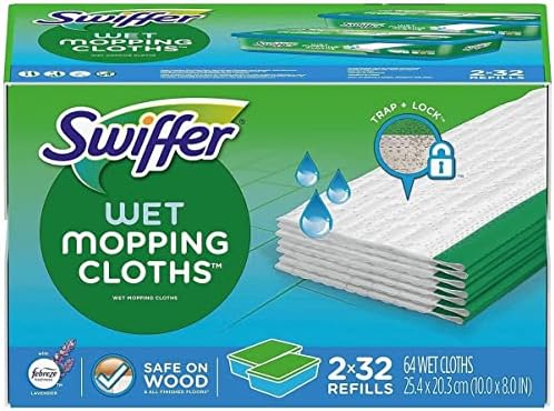Swiffer Sweeper Wet Refills 64 Count - Lavender Vanilla Comfort