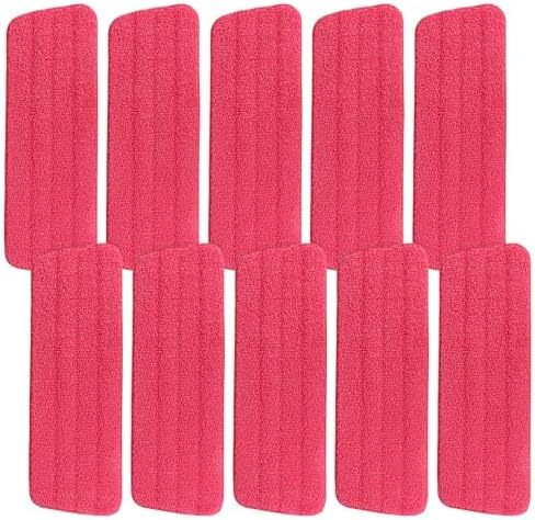 165 Inch Flat Mop Refills - 10 Pack Reusable Microfiber Mop Pads