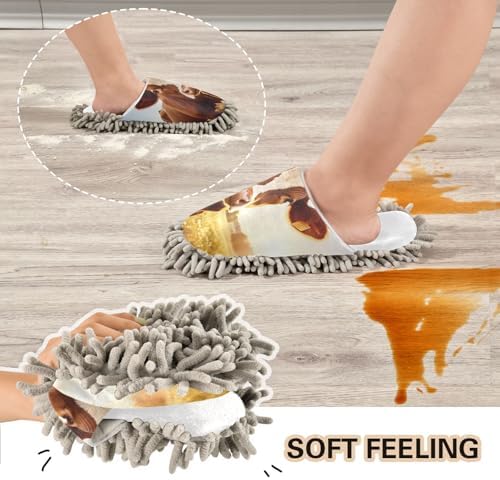 Running Bear Mop Slippers