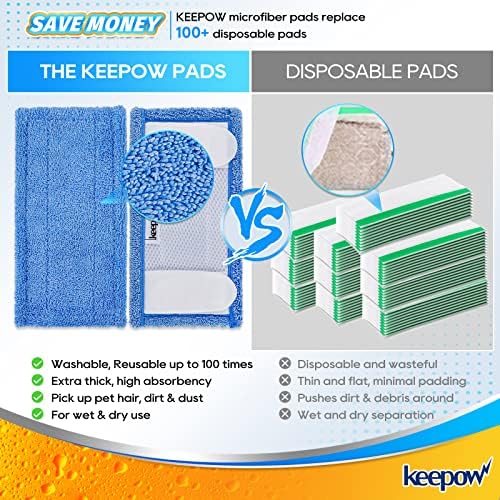 Reusable Swiffer Mop Pad 125 Microfiber Refill