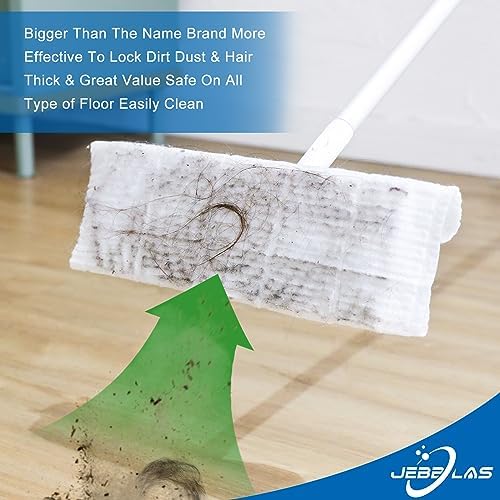 JEBBLAS Disposable Mop Cloth 120 Count for Easy Floor Maintenance