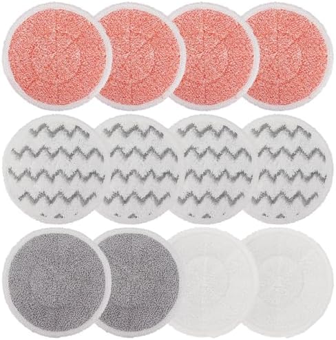 Bissell Spinwave 3897A Replacement Steam Mop Pads 12Pack