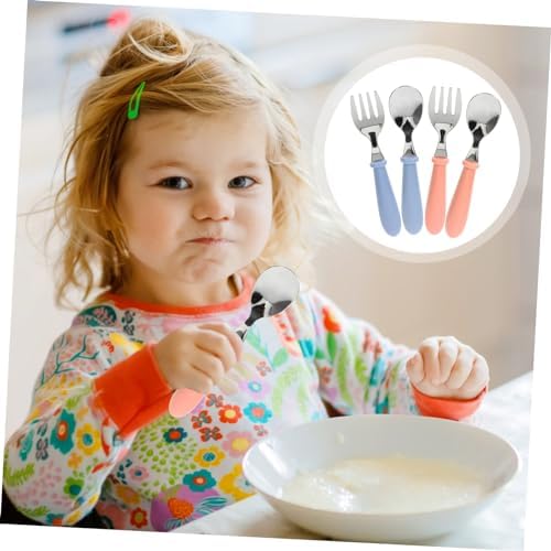 4Pcs Baby Feeding Set with Ergonomic Design