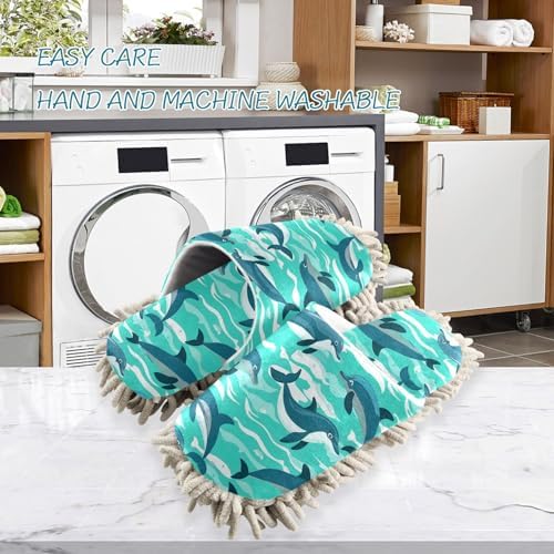 Efficient Cozy Mop Slippers for Home Office - Perfect for Mopping Walking