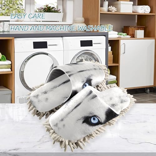 Durable Microfiber Mop Slippers for Adults