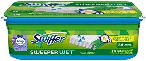 Swiffer Sweeper Wet Mopping Cloth Refill Lavender Vanilla 24 ct
