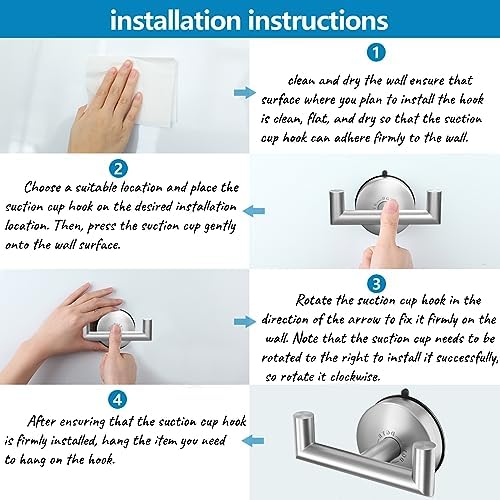 Double Brushed Nickel Towel Hooks