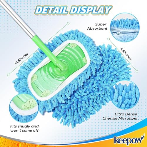 Compact Reusable Wet Pad Compatible with Swiffer Sweeper Mop