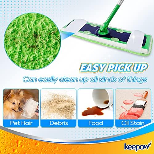 KEEPOW XL Wet Pads for Swiffer XL Multi-Purpose Durable Mop Pads