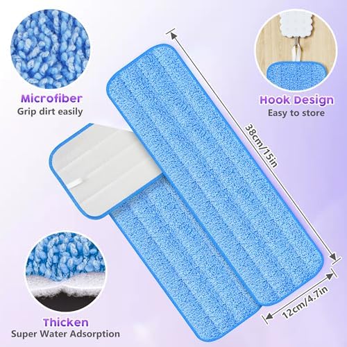 Reusable Mop Pads for Swiffer PowerMop - Easy Cleaning Eco-Friendly