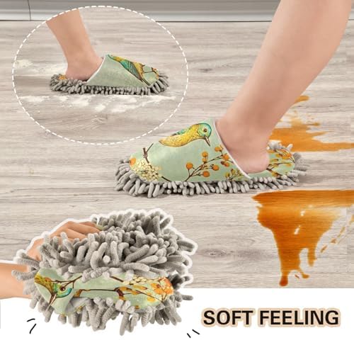 Premium Microfiber Slippers for Easy Floor Cleaning