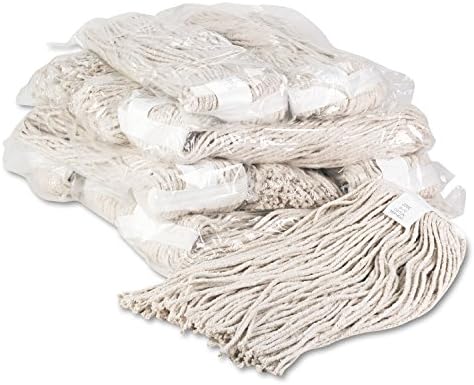 12-Pack Boardwalk Cut-End Cotton Wet Mop Heads White