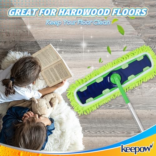 KEEPOW Reusable XL Mop Pads for Swiffer Sweeper