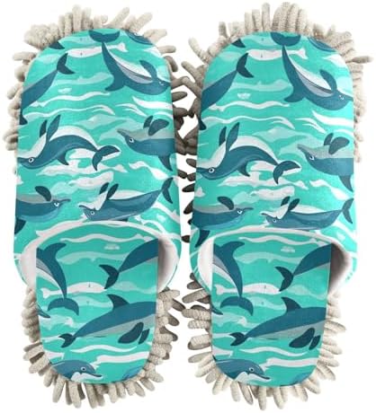 Efficient Cozy Mop Slippers for Home Office - Perfect for Mopping Walking