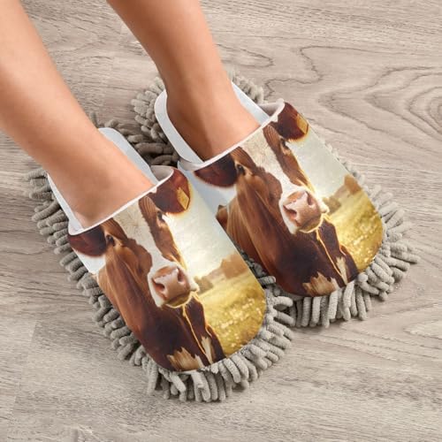 Running Bear Mop Slippers
