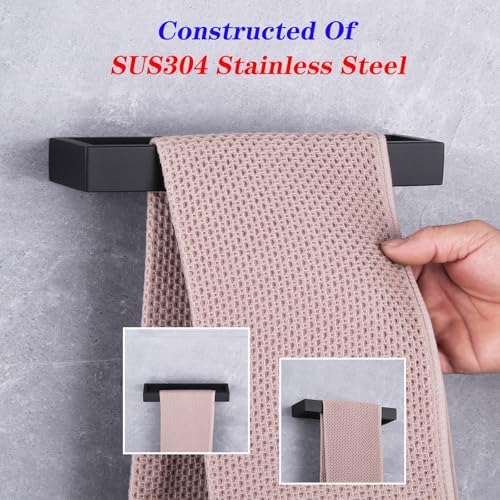 GERZWY 2-Piece Stainless Steel Bathroom Holder Set