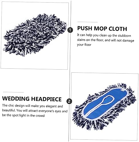 Two Replacement MopHeads For Efficient Mopping 40cm x 2