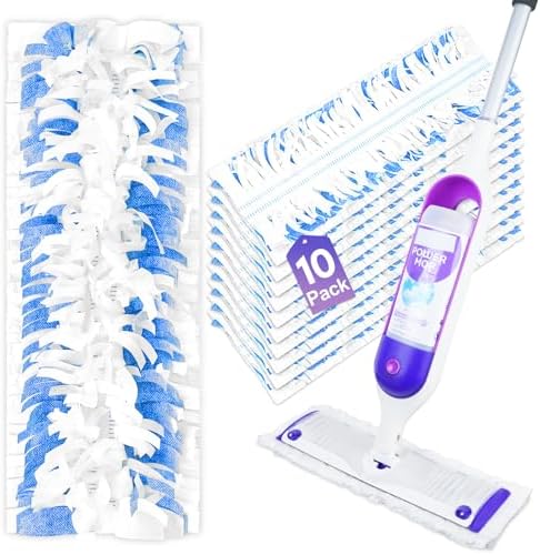 10 Pack Disposable Mopping Pad Refills for Swiffer PowerMop