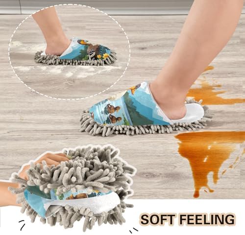 Clearwater Microfiber Mop Slippers - Soft Eco-Friendly Easy to Clean