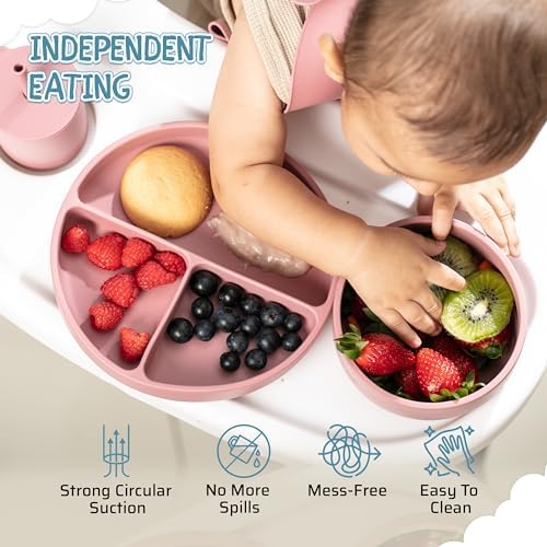 BOUNCY BABY 8-Piece Silicone Feeding Set