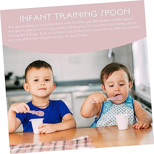 Toyvian 1pc Silicone Training Spoon