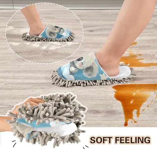 Perfect Pair of Cozy Koala Mop Slippers