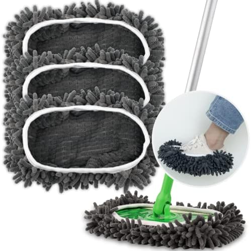 3-Pack Reusable Mop Pads for Swiffer Sweeper Extra Thick and Washable
