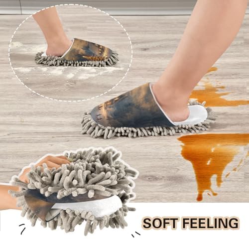 Winter Soft Mop Slippers Gentle Kitchen Cleaning for Comfort Warmth