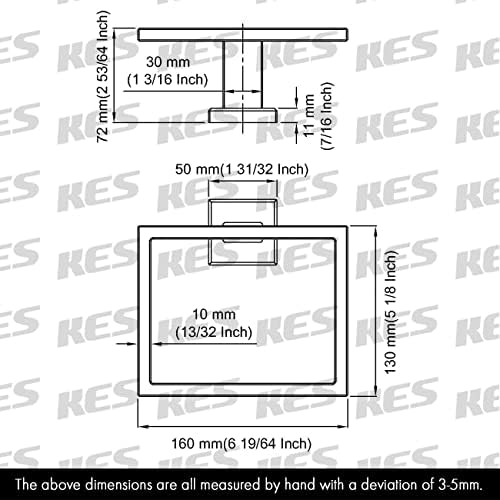 KES304 Stainless Steel Bathroom Towel Ring Perfect for misrepresented All Metal Construction